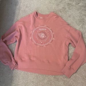 Hollister pink astrology sweatshirt